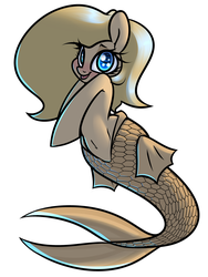 Size: 2400x3200 | Tagged: safe, artist:slavedemorto, oc, oc only, oc:backy, mermaid, merpony, :p, belly button, blushing, high res, solo, species swap, tongue out