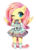 Size: 926x1272 | Tagged: safe, artist:rockusocku, fluttershy, pegasus, semi-anthro, g4, bipedal, country lolita, cute, diabetes, female, lolita fashion, one eye closed, shyabetes, simple background, solo, sweet lolita, transparent background