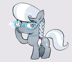 Size: 451x388 | Tagged: safe, artist:baekgup, silver spoon, earth pony, pony, g4, female, glasses, solo