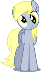 Size: 3000x5261 | Tagged: safe, artist:dashiesparkle, derpy hooves, pegasus, pony, g4, .svg available, female, looking at you, mare, simple background, smiling, solo, transparent background, vector