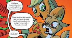 Size: 823x438 | Tagged: safe, edit, applejack, bramble, friendship is magic #27, g4, spoiler:comic, human fetish, implied gay