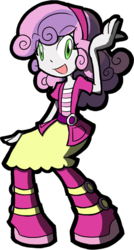 Size: 311x579 | Tagged: safe, artist:rvceric, sweetie belle, equestria girls, g4, clothes, female, pixiv, simple background, skirt, solo, transparent background