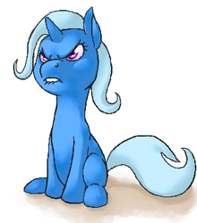 Size: 298x338 | Tagged: safe, artist:erebus3385, trixie, pony, unicorn, g4, female, frown, lip bite, mare, solo