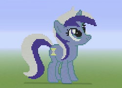 Size: 1280x925 | Tagged: safe, minuette, pony, unicorn, g4, minecraft, minecraft pixel art, pixel art