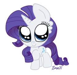 Size: 370x360 | Tagged: safe, artist:applefritta, rarity, g4, chibi, female, simple background, solo, transparent background