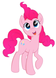 Size: 1795x2478 | Tagged: safe, artist:kas92, pinkie pie, earth pony, pony, g4, cute, diapinkes, female, mare, open mouth, simple background, solo, transparent background