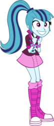 Size: 1295x2999 | Tagged: safe, artist:doctor-g, sonata dusk, equestria girls, g4, my little pony equestria girls: rainbow rocks, female, grin, simple background, solo, transparent background, vector