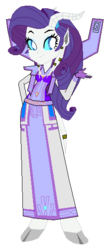 Size: 239x571 | Tagged: safe, artist:selenaede, rarity, draenei, equestria girls, g4, female, priest, redesign, solo, warcraft, world of warcraft