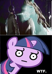 Size: 698x984 | Tagged: safe, twilight sparkle, pony, unicorn, g4, killer is dead, mondo zappa, wtf