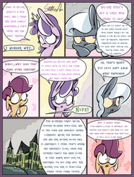 Size: 1235x1625 | Tagged: safe, artist:slitherpon, diamond tiara, scootaloo, silver spoon, pony, moody mark crusaders, g4, alternate universe, comic, female, filly, foal