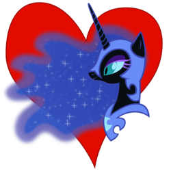 Size: 1000x1000 | Tagged: safe, artist:stinkehund, nightmare moon, g4, female, heart, meme, simple background, solo, transparent background, vector