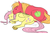 Size: 637x417 | Tagged: safe, artist:cartoonlion, edit, big macintosh, fluttershy, earth pony, pony, g4, butt, cuddling, dock, duo, hooves, male, plot, realistic horse legs, semi-realistic, sfw edit, ship:fluttermac, shipping, simple background, sleeping, snuggling, stallion, straight, underhoof, white background