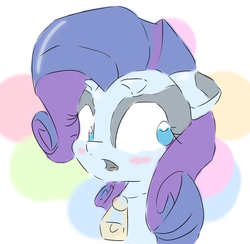 Size: 1217x1189 | Tagged: safe, rarity, cow, g4, female, raricow, sketch, solo, species swap