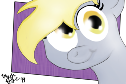 Size: 2500x1667 | Tagged: safe, artist:machstyle, derpy hooves, pegasus, pony, g4, female, mare, simple background, solo, transparent background