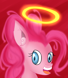 Size: 2200x2500 | Tagged: safe, artist:novaspark, pinkie pie, earth pony, pony, g4, female, halo, high res, solo