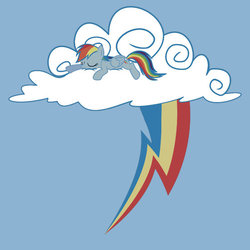 Size: 550x550 | Tagged: safe, artist:animayhem, rainbow dash, g4, clothes, cloud, cutie mark, redbubble, shirt