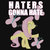 Size: 550x550 | Tagged: safe, artist:northerndash, fluttershy, g4, clothes, cutie mark, female, haters gonna hate, iphone case, merchandise, redbubble, shirt, solo, sticker, text