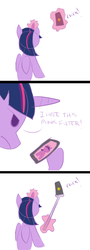 Size: 930x2585 | Tagged: safe, artist:carla-92, twilight sparkle, alicorn, pony, g4, female, magic, mare, selfie, selfie stick, solo, twilight sparkle (alicorn)