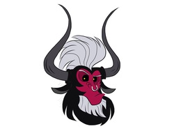 Size: 2048x1536 | Tagged: safe, artist:fiona brown, lord tirek, centaur, taur, g4, bust, cute, frown, looking at you, male, nose piercing, nose ring, piercing, septum piercing, simple background, solo, tirebetes, white background