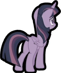 Size: 499x595 | Tagged: safe, edit, edited screencap, screencap, twilight sparkle, alicorn, pony, g4, the cutie map, background removed, equal cutie mark, female, mare, simple background, solo, transparent background, twilight sparkle (alicorn)