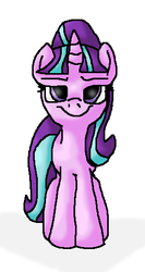 Size: 272x510 | Tagged: safe, artist:mojo1985, starlight glimmer, pony, unicorn, g4, the cutie map, female, s5 starlight, smug, smuglight glimmer, solo, that was fast