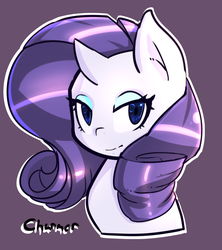 Size: 710x800 | Tagged: safe, artist:acharmingpony, rarity, g4, female, portrait, solo