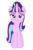 Size: 2000x3000 | Tagged: safe, artist:aaronmk, starlight glimmer, pony, unicorn, g4, the cutie map, female, high res, s5 starlight, shit eating grin, simple background, smug, smuglight glimmer, solo, transparent background, vector