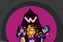 Size: 1024x683 | Tagged: safe, artist:fannydianny, adagio dazzle, aria blaze, sonata dusk, equestria girls, g4, red eyes, the dazzlings