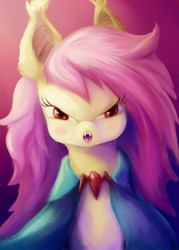 Size: 500x700 | Tagged: safe, artist:kiroh38, fluttershy, g4, female, flutterbat, solo