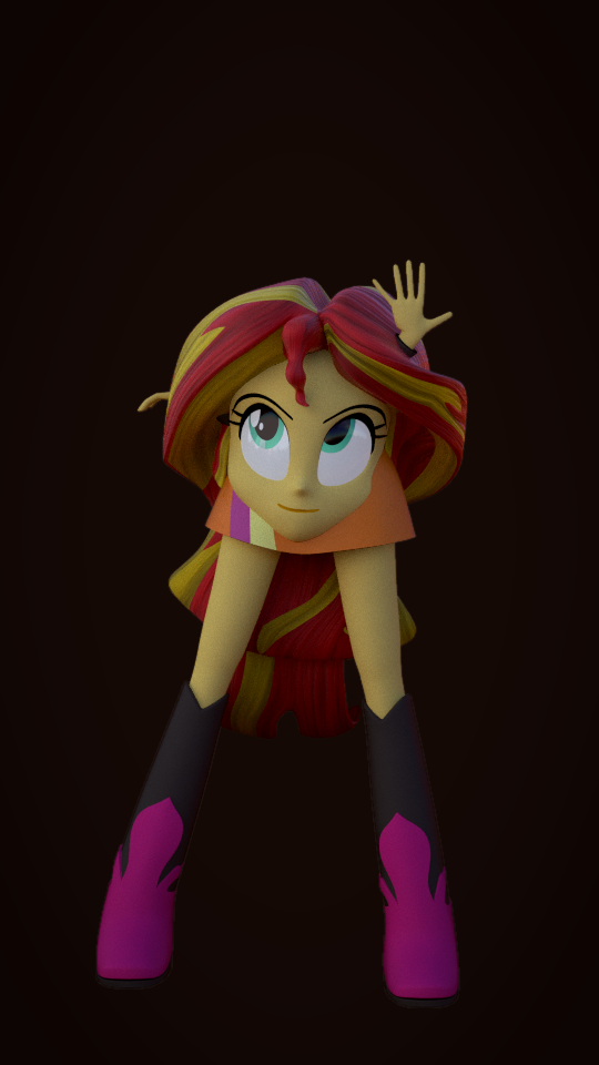 Safe Artist D Thread Artist Creatorofpony Sunset Shimmer