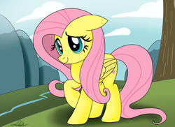 Size: 2338x1700 | Tagged: safe, artist:8darknesss8, fluttershy, g4, cute, female, solo
