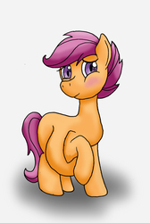 Size: 1104x1646 | Tagged: safe, artist:seenty, scootaloo, pony, g4, belly, blushing, filly, momma scoots, pregnant, pregnant foal, pregnant scootaloo