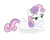 Size: 3000x2400 | Tagged: safe, sweetie belle, g4, evil smile, female, high res, prone, solo