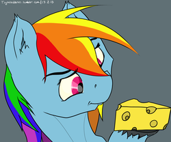 Size: 6000x5000 | Tagged: safe, artist:omarianvolcae, rainbow dash, g4, absurd resolution, cheese