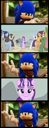 Size: 521x1345 | Tagged: artist needed, source needed, safe, starlight glimmer, g4, the cutie map, comic, contagious face, crossover, male, sonic boom, sonic the hedgehog, sonic the hedgehog (series)