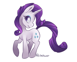 Size: 500x400 | Tagged: safe, artist:shellsweet, rarity, g4, female, solo