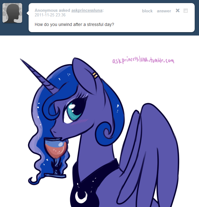 827489 Safe Artist Lulubell Princess Luna G4 Ask