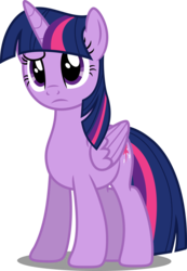 Size: 3000x4338 | Tagged: safe, artist:dashiesparkle, twilight sparkle, alicorn, pony, g4, the cutie map, confused, cute, female, folded wings, frown, mare, raised eyebrow, simple background, solo, transparent background, twiabetes, twilight sparkle (alicorn), vector, wings