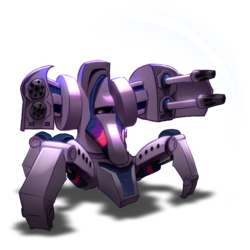 Size: 2048x2048 | Tagged: safe, artist:oddwarg, twilight sparkle, protoss, g4, ambiguous gender, armor, crossover, eyes, high res, immortal (starcraft 2), pun, science fiction, simple background, solo, starcraft, starcraft 2, transparent background, video game, visual pun, weapon