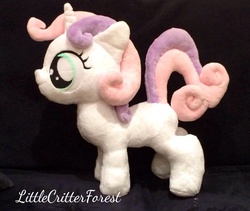 Size: 1672x1408 | Tagged: safe, artist:littlecritterforest, sweetie belle, pony, g4, irl, photo, plushie, solo