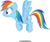 Size: 5000x4198 | Tagged: safe, artist:dashiesparkle, rainbow dash, g4, absurd resolution, female, simple background, solo, transparent background, vector