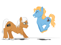 Size: 1454x1067 | Tagged: safe, artist:phantomkat813, alan bradley, kevin flynn, ponified, simple background, transparent background, tron, unshorn fetlocks