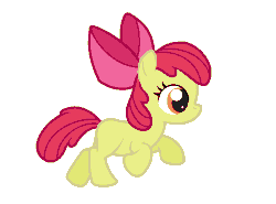 Size: 866x642 | Tagged: safe, artist:pupster0071, apple bloom, g4, animated, female, running, solo, walk cycle