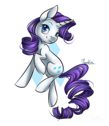 Size: 900x1039 | Tagged: safe, artist:moenkin, rarity, g4, female, simple background, solo, transparent background