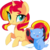 Size: 1387x1378 | Tagged: dead source, safe, artist:suzuii, sunset shimmer, pony, unicorn, g4, bravest warriors, catbug, crossover, simple background, transparent background