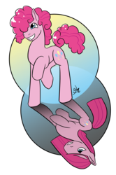 Size: 2159x3253 | Tagged: safe, artist:kiramoses, pinkie pie, g4, duality, female, high res, pinkamena diane pie, simple background, solo, transparent background
