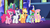 Size: 1440x810 | Tagged: safe, screencap, applejack, fluttershy, pinkie pie, rainbow dash, rarity, spike, castle sweet castle, g4, trailer