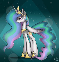 Size: 1024x1082 | Tagged: safe, artist:djbrony00, princess celestia, alicorn, pony, g4, female, mare, solo