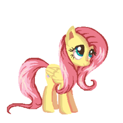 Size: 300x300 | Tagged: safe, artist:pixstral, fluttershy, g4, female, simple background, solo, transparent background