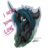 Size: 900x900 | Tagged: dead source, safe, artist:mirunacipsi, queen chrysalis, changeling, changeling queen, g4, female, simple background, solo, transparent background, valentine